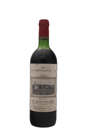 Chateau La Rousseliere - Saint estephe 1981